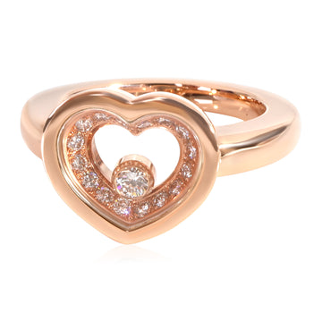 CHOPARD Happy Diamonds Ring in 18K Rose Gold 0.24 CTW