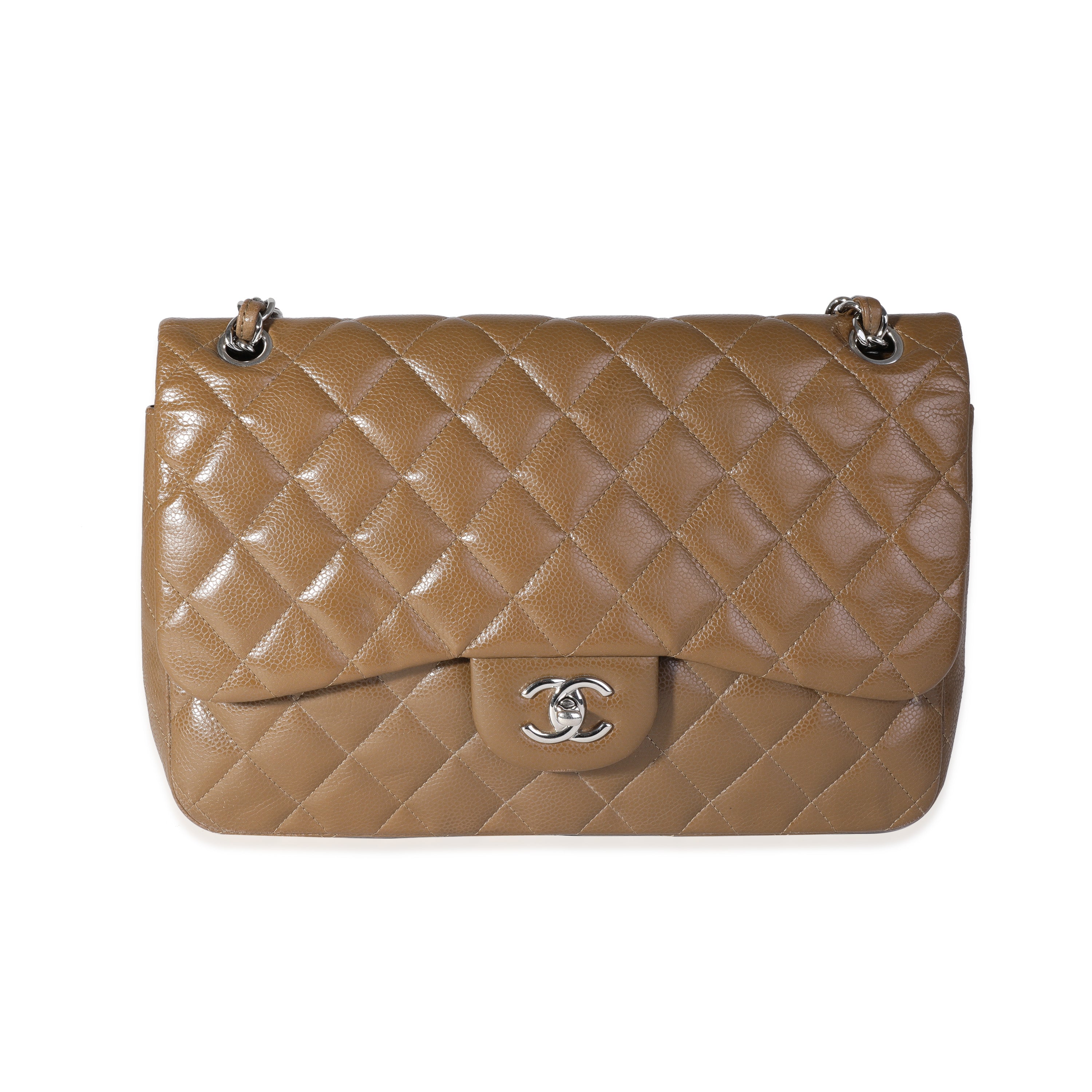 Khaki deals chanel bag