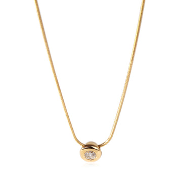 Diamond Solitaire Pendant in 14k Yellow Gold [0.25 ctw]