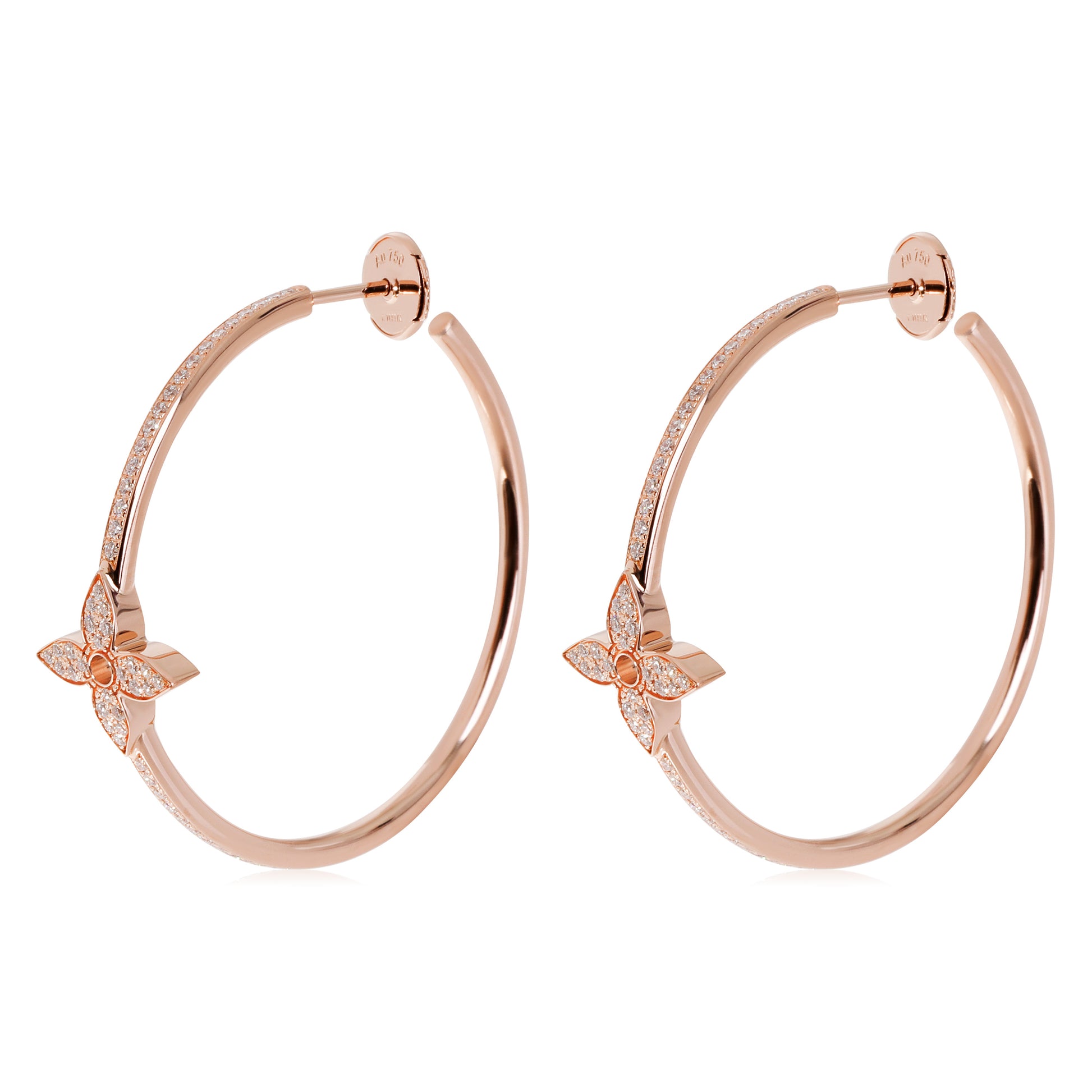 Idylle Blossom Small Hoop, Pink Gold And Diamond - Per Unit - Categories