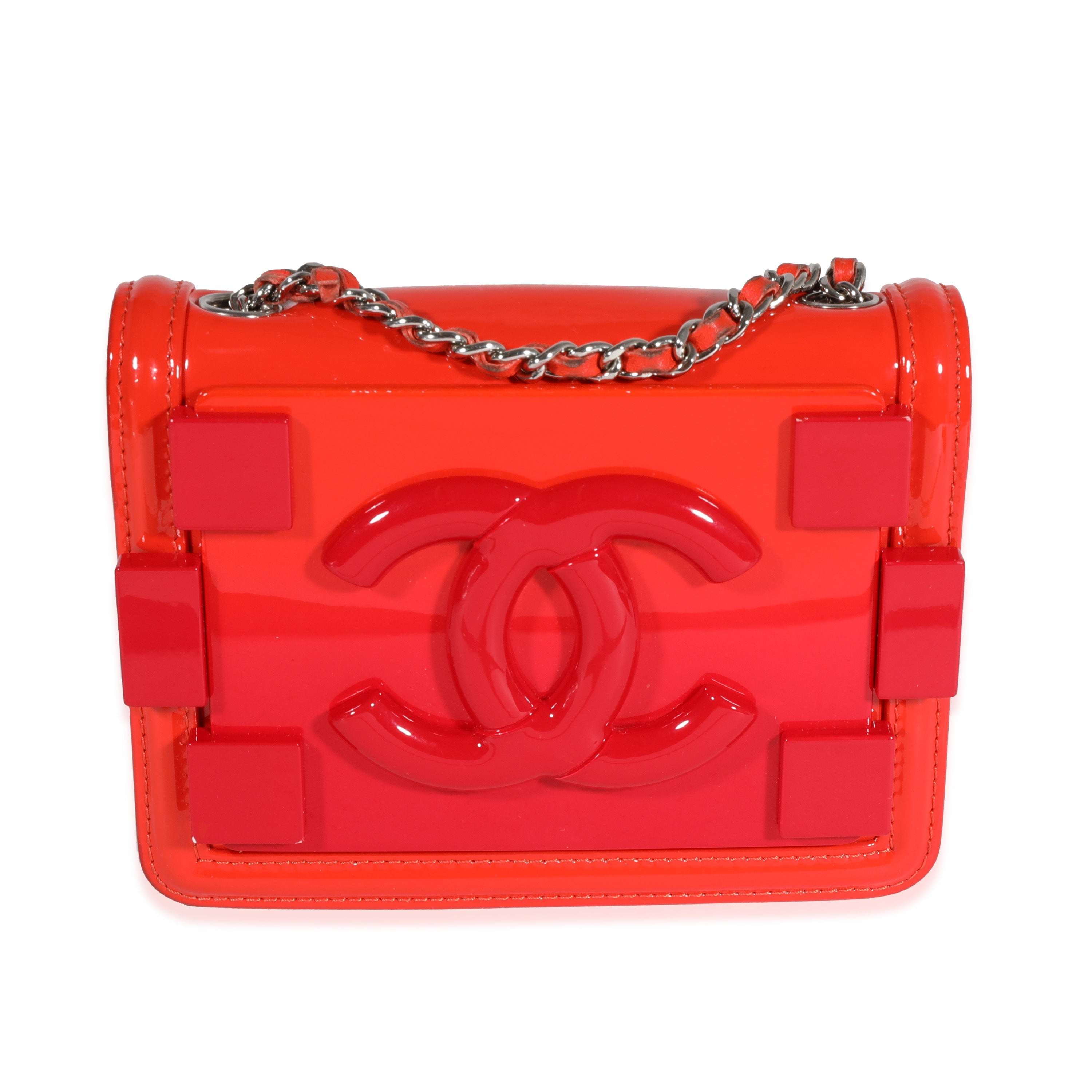 Orange chanel 2025 boy bag