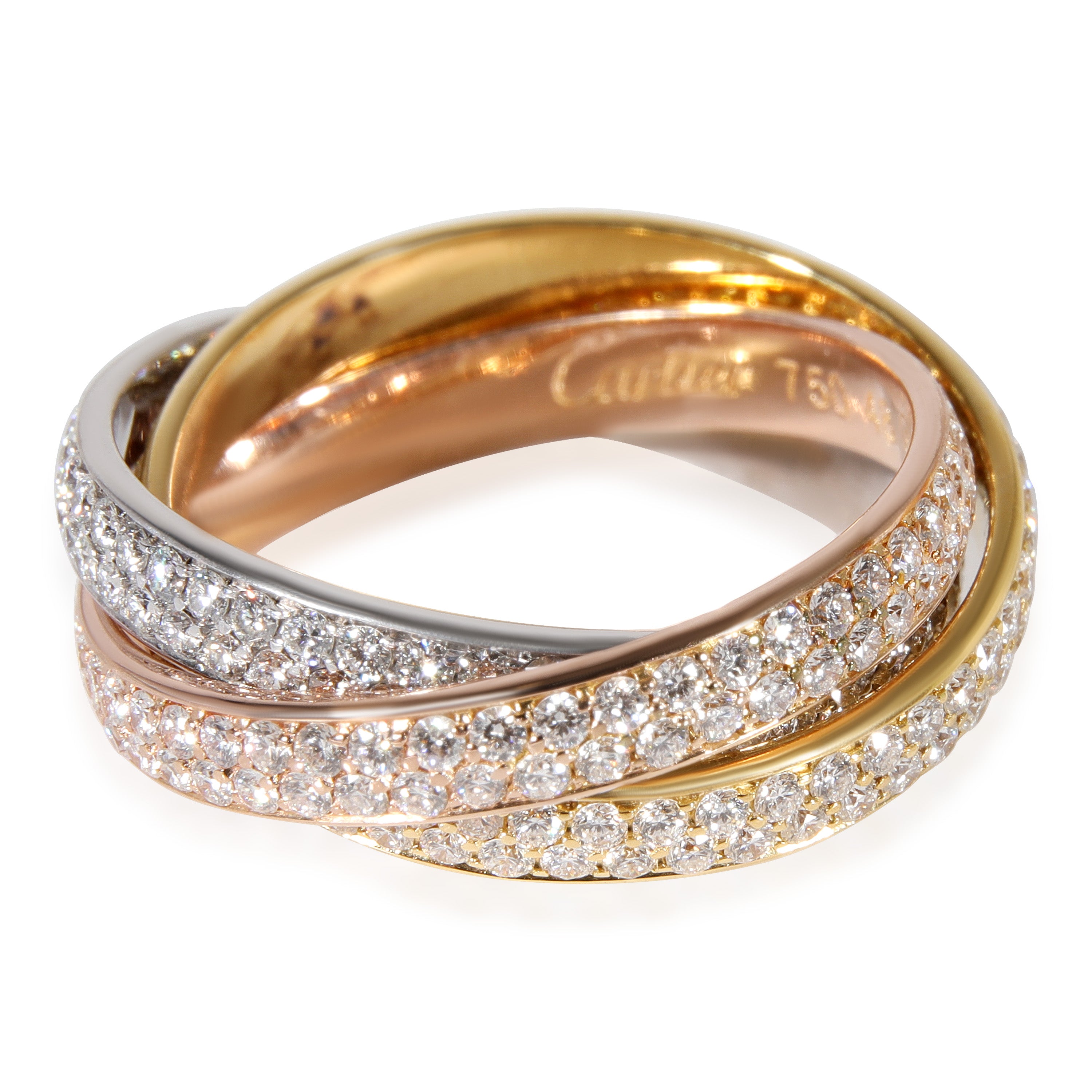 Cartier 3 deals gold ring