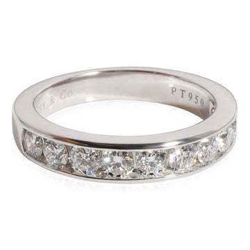 TIFFANY & CO. Diamond Channel Wedding Band in Platinum 0.81 CTW