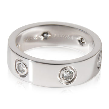 Cartier Mon Amour Heart Charm Ring in 18kt White Gold 0.05 CTW