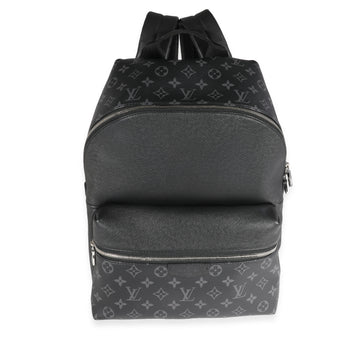 LOUIS VUITTON Black Monogram Eclipse & Taiga Discovery Backpack