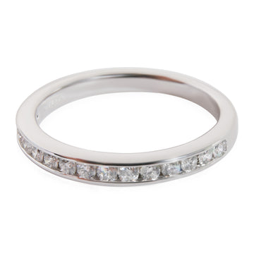 TIFFANY & CO. Channel Set Diamond Wedding Band in Platinum 0.24 CTW