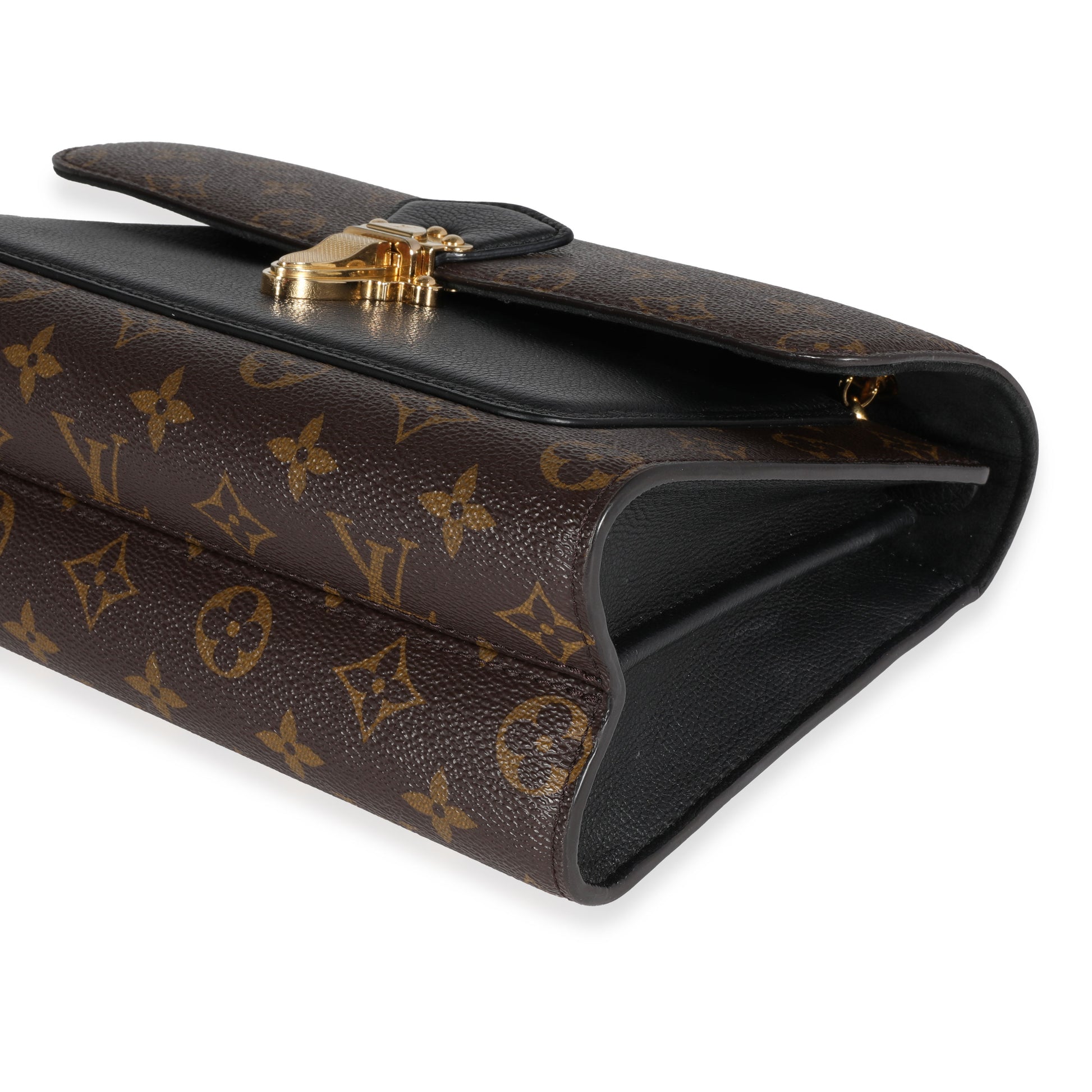 LOUIS VUITTON Victoire Monogram Canvas Crossbody Bag Black