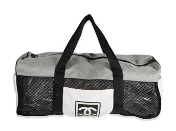 CHANEL Tricolor Mesh & Canvas Sports Ligne Duffle Bag