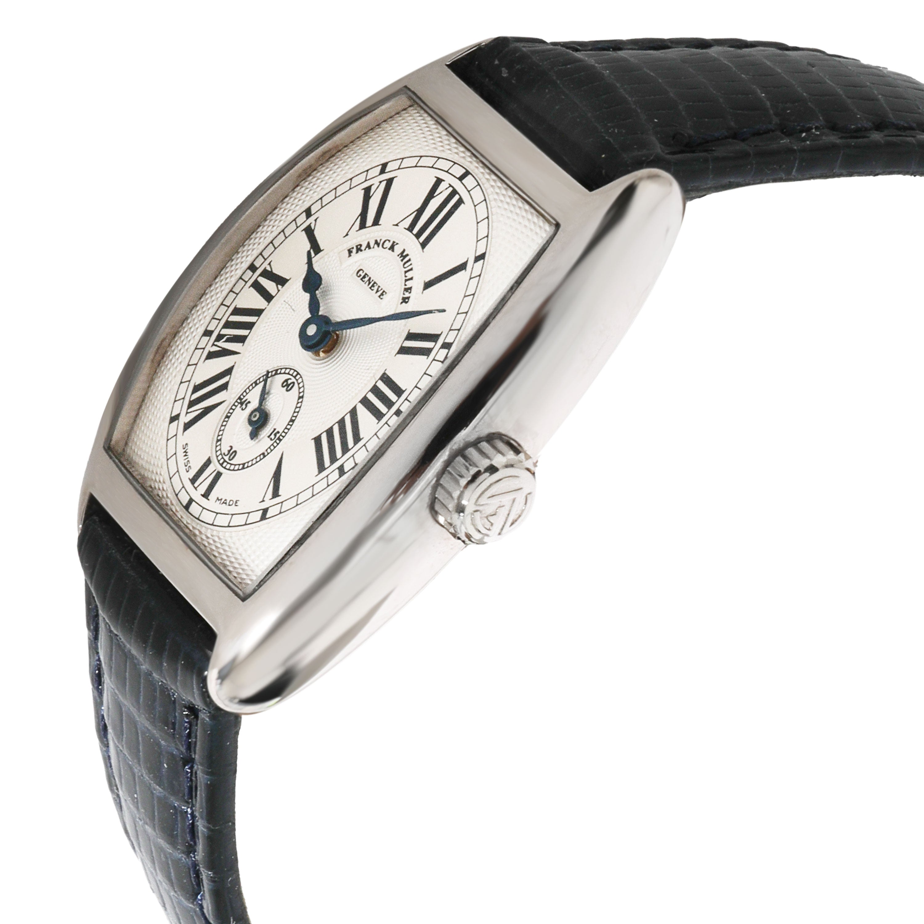 FRANCK MULLER Cintree Curvex 1752 S6 Unisex Watch in White Gold