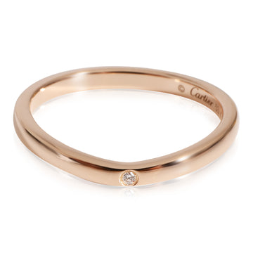 CARTIER Ballerine Diamond Wedding Band in 18k Rose Gold 0.01 CTW