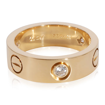 CARTIER Love Diamond Ring in 18k Yellow Gold 0.22 CTW