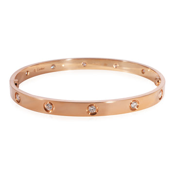 CARTIER Love 10 Diamond Bracelet in 18k Rose Gold 0.96 CTW