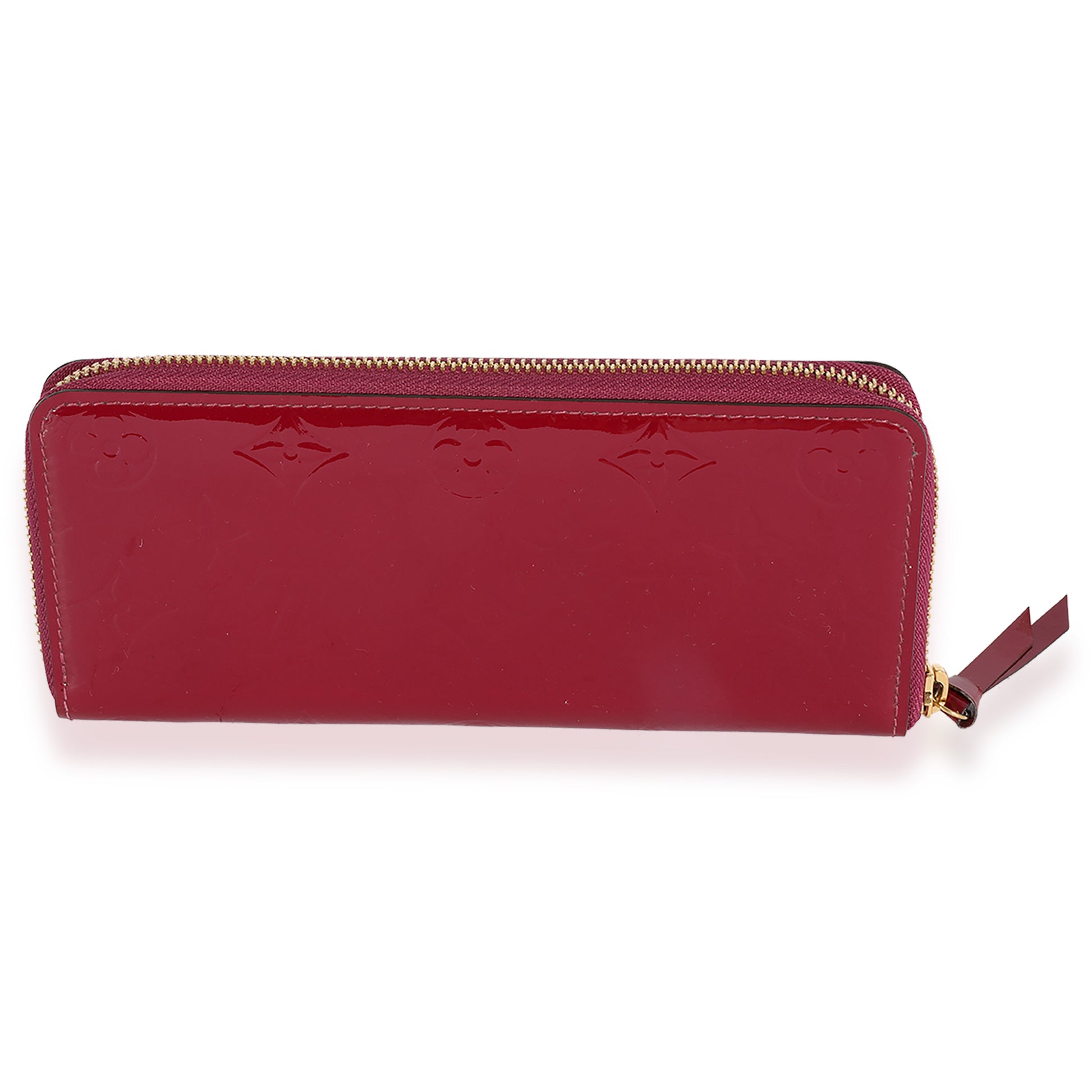 Louis Vuitton Magenta Monogram Vernis Clemence Wallet Red ref.622603 - Joli  Closet