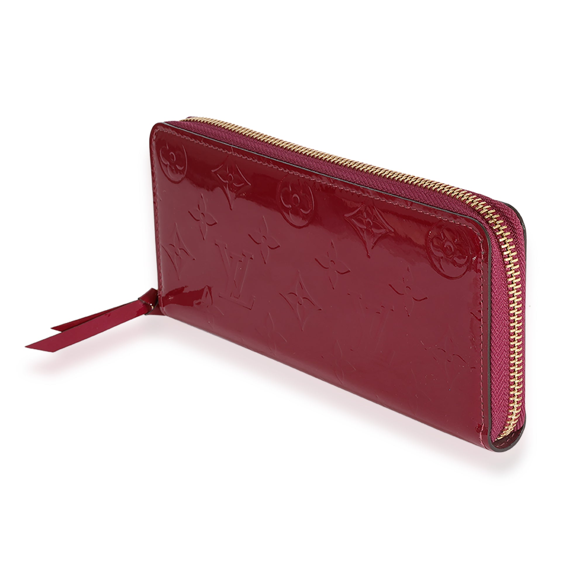 Louis Vuitton Magenta Monogram Vernis Clemence Wallet Red ref.622603 - Joli  Closet