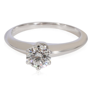 TIFFANY & CO. Diamond Solitaire Ring in Platinum D VVS2