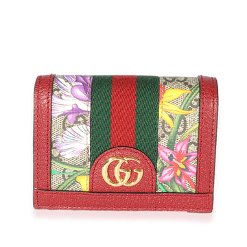 GUCCI Flora Web Ophidia Card Case