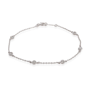 TIFFANY & CO. Elsa Peretti Diamonds By the Yard Bracelet in Platinum 0.3 CTW