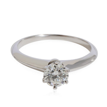 TIFFANY & CO.  Solitaire Ring in Platinum G VVS2 0.63 CTW