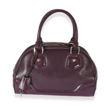 LOUIS VUITTON Purple Epi Bowling Montaigne PM