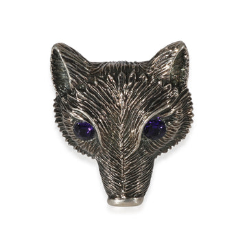 GUCCI Brass Tone Fox Head Ring