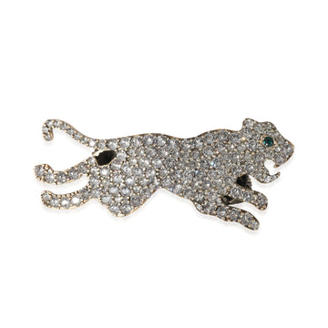 GUCCI Crystal Tiger Double Finger Ring