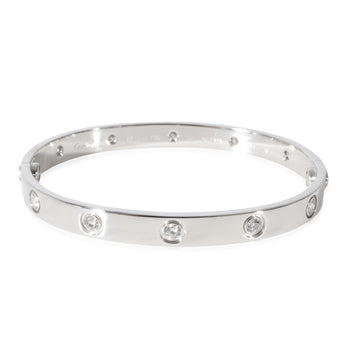 CARTIER Love 10 Diamond Bracelet in 18k White Gold 0.96 CTW