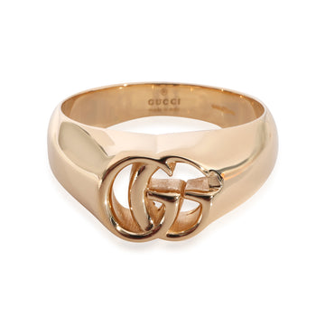 GUCCI GG Running Signet Style Ring in 18K Yellow Gold