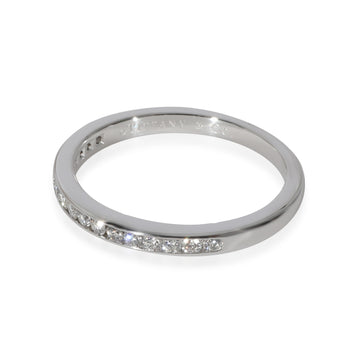 TIFFANY & CO. Channel Diamond Wedding Band in Platinum 0.17 CTW