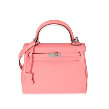 HERMES Swift Rose D'ete Retourne Kelly 25 PHW