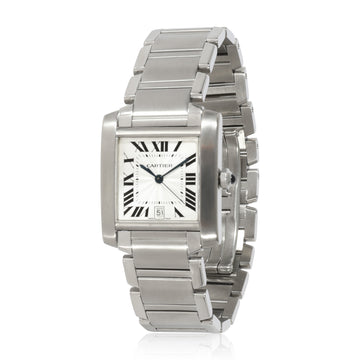 CARTIER Tank Francaise W51002Q3 Unisex Watch in Stainless Steel