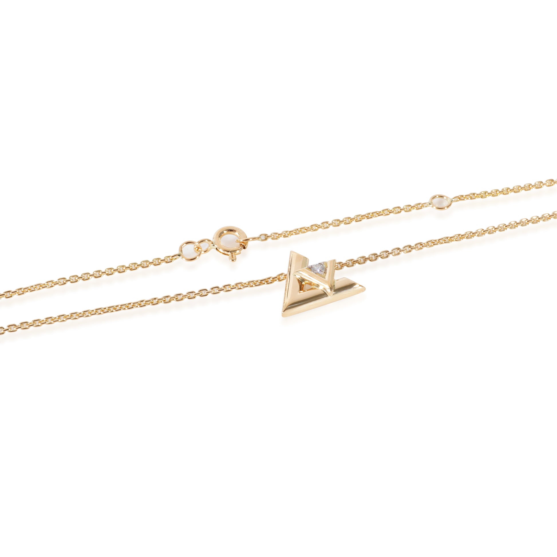 Shop Louis Vuitton Lv Volt One Small Pendant, Yellow Gold And