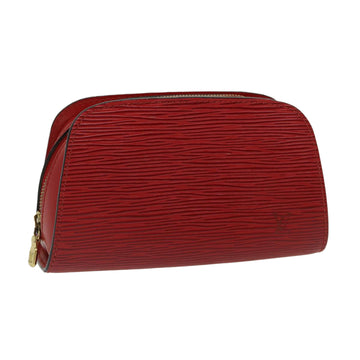 Louis Vuitton Louis Vuitton Red Epi Leather Dauphine Cosmetic Case