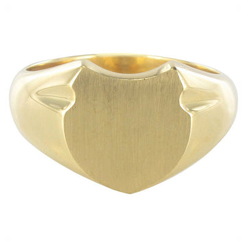 French Art Deco Men's 18 Karat Yellow Gold Signet Ring