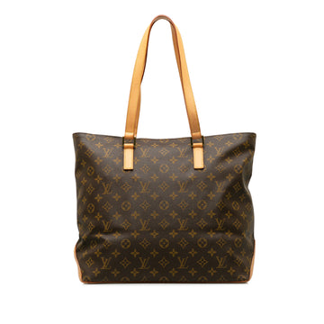 LOUIS VUITTON Monogram Cabas Mezzo Tote Bag