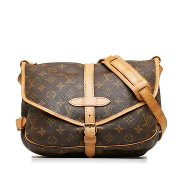 LOUIS VUITTON Monogram Saumur 30 Crossbody Bag