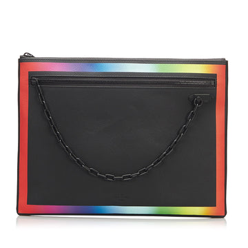 LOUIS VUITTON Taiga Rainbow Pochette A4 Clutch Bag