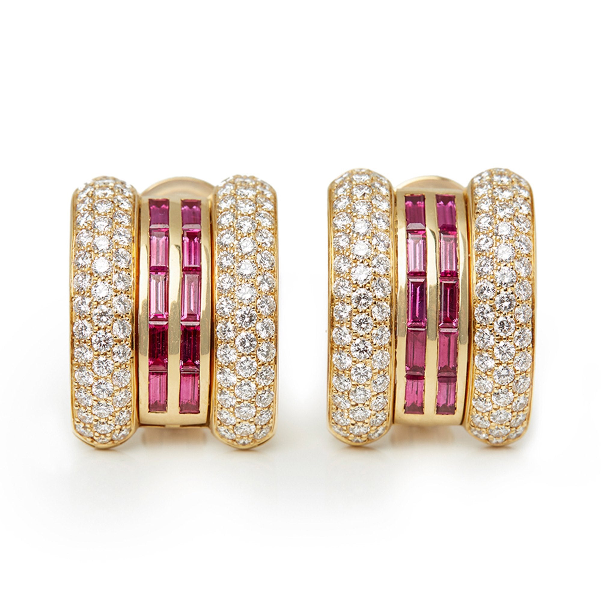 Chopard Ruby Diamond La Strada Earrings