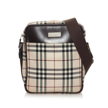 Burberry House Check Canvas Crossbody Bag