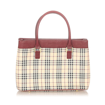 Burberry House Check Canvas Handbag