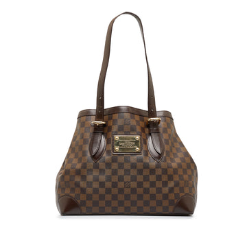 LOUIS VUITTON Damier Ebene Hampstead MM Tote Bag