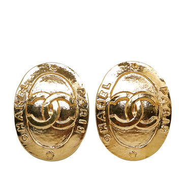 CHANEL CC Clip On Earrings Costume Earrings