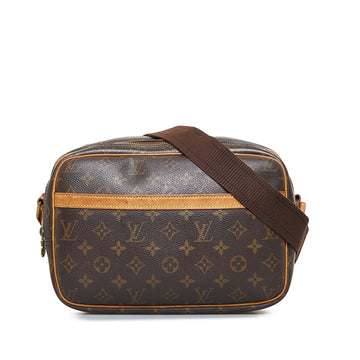 LOUIS VUITTON Monogram Reporter PM Crossbody Bag