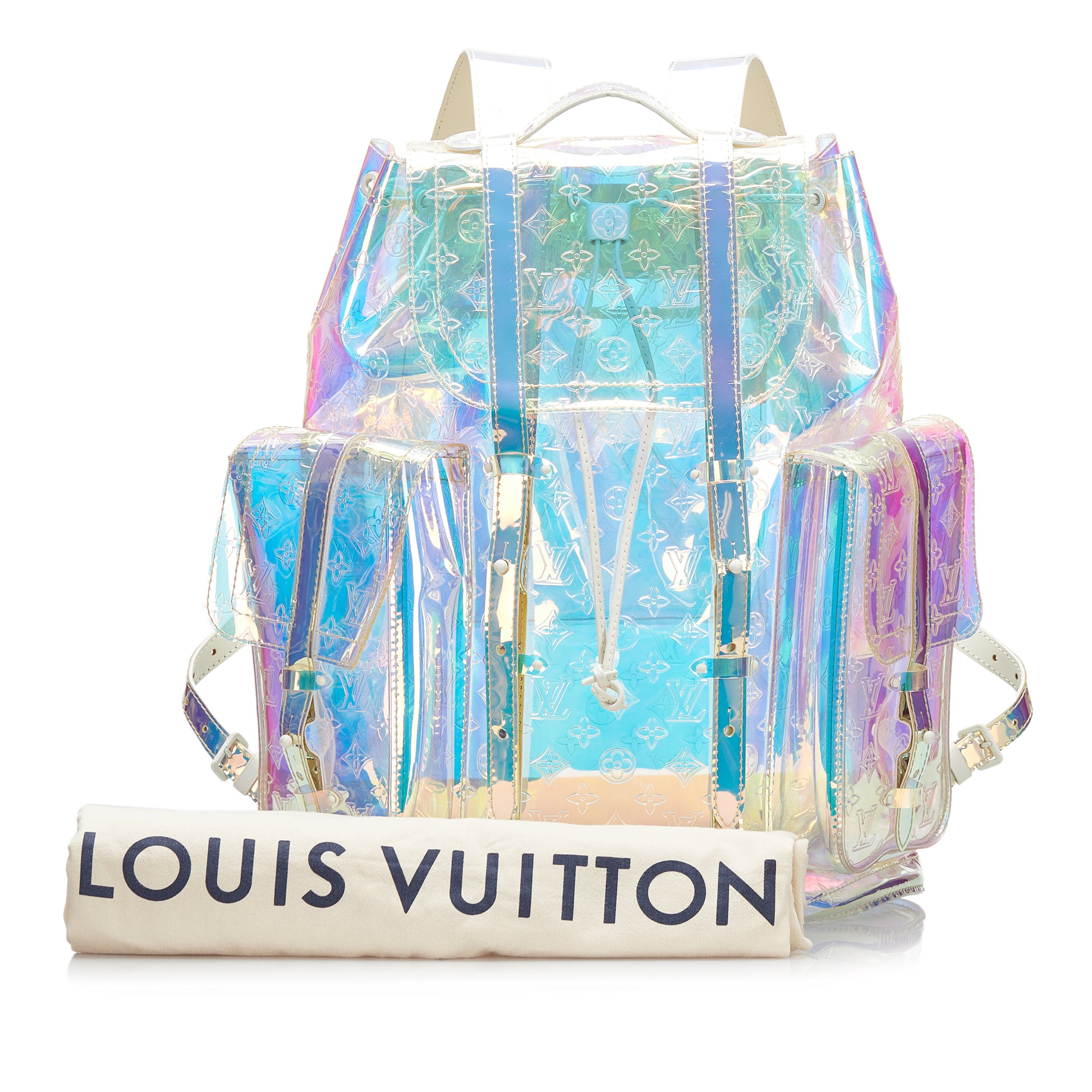 Louis+Vuitton+Christopher+Backpack+GM+Clear+PVC for sale online