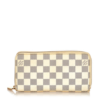 Louis Vuitton Damier Azur Zippy Wallet Long Wallets