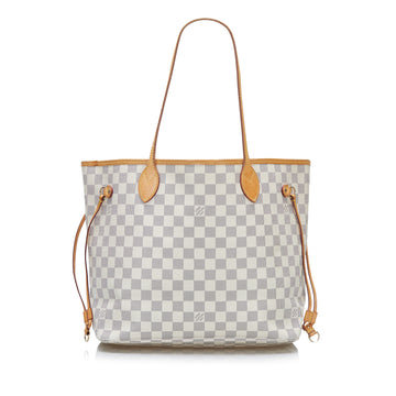 LOUIS VUITTON Damier Azur Neverfull MM Tote Bag