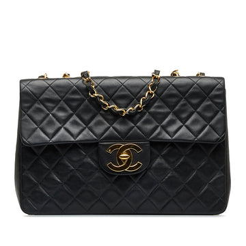 CHANEL Maxi XL Classic Lambskin Single Flap Shoulder Bag