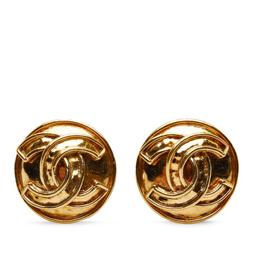 CHANEL CC Clip On Earrings Costume Earrings