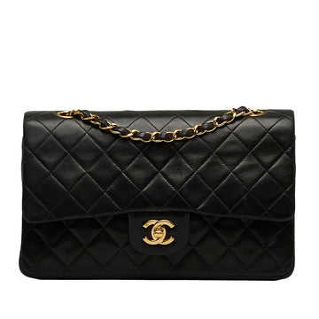 CHANEL Medium Classic Lambskin Double Flap Shoulder Bag