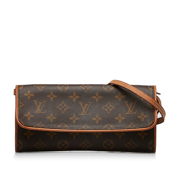 LOUIS VUITTON Monogram Pochette Twin GM Crossbody Bag