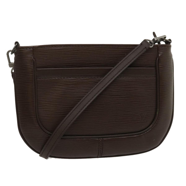 Sarvanga patent leather crossbody bag Louis Vuitton Brown in